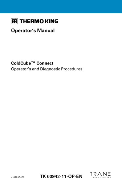 ColdCube Connect Operators Manual 06-2021