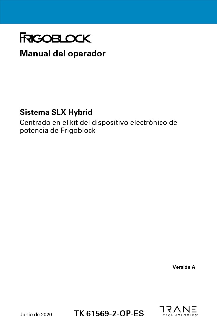 Manual del operador SLX Hybrid 2020