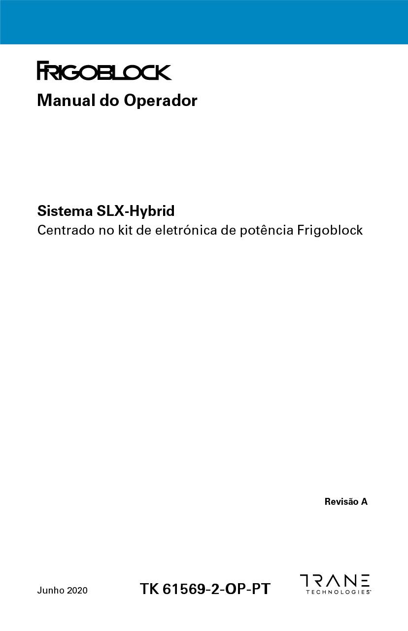 MANUAL DO OPERADOR SLX Hybrid 2020
