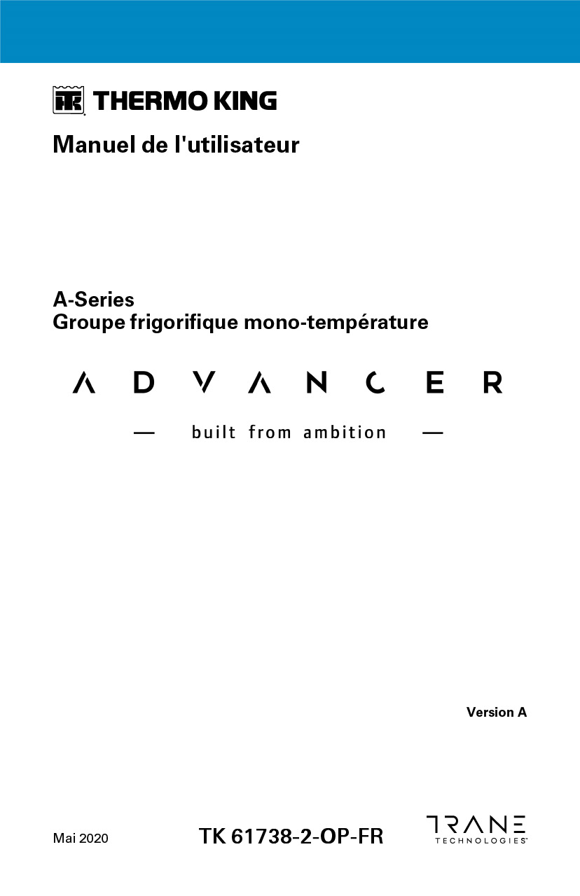 Manuel de l’opérateur Advancer