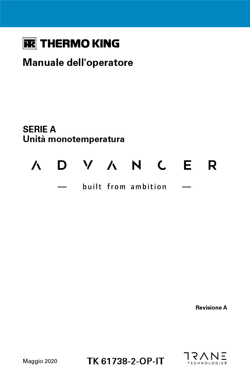 Manuale dell'operatore Advancer