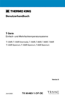 Betriebshandbuch T-Series T-1200R, T-1000R, T-800R, T-600R, T-560R 2020