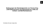 Bedingungen der Standardgarantie von Thermo King LKW-Kältemaschinen mit Eigenantrieb für LKWs