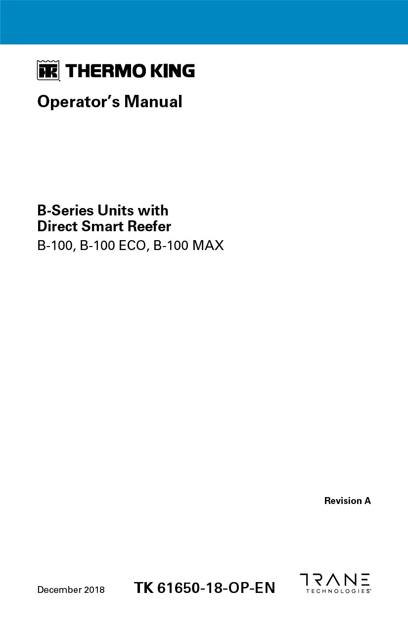 B-Series Operator Manual