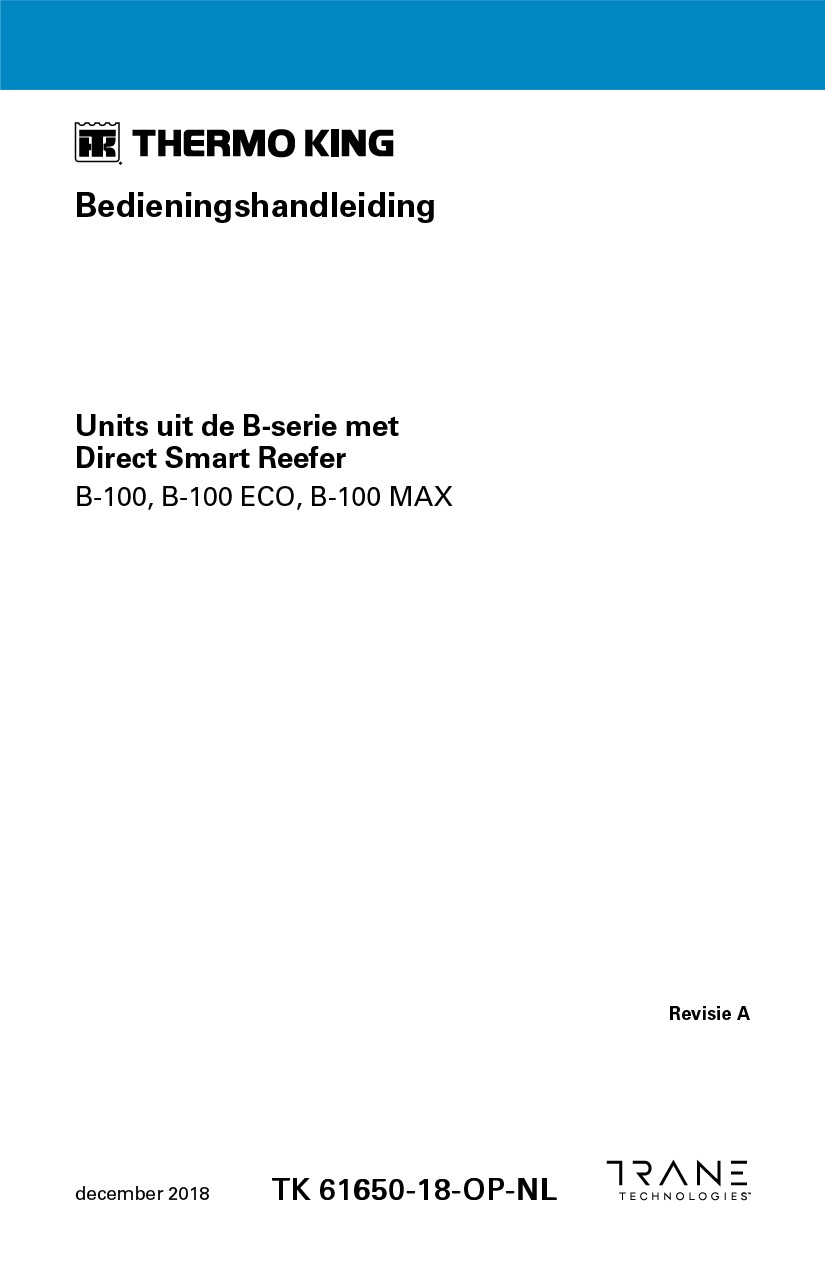 Bedieningshandleiding voor B-serie