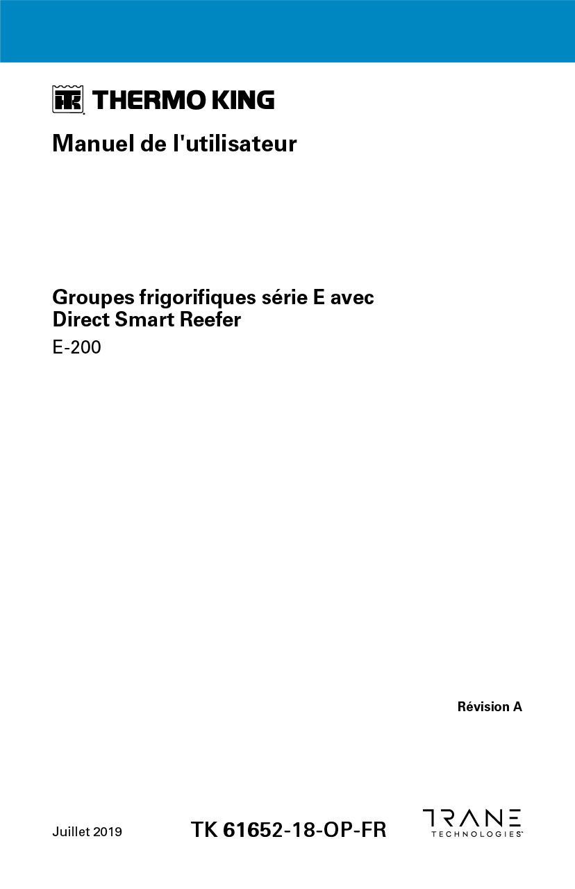 Groupes frigorifiques série E avec DSR 2019