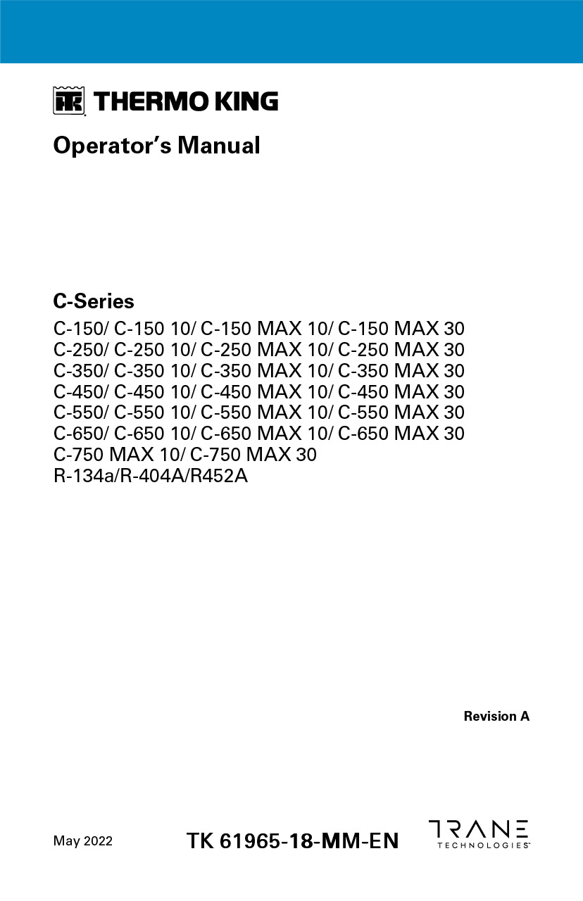 C-Series Operator's Manual Rev. A